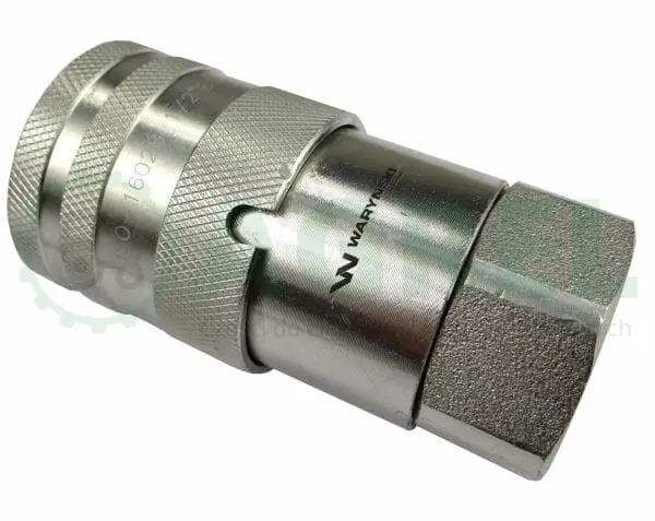 Szybkozłącze hydrauliczne suchoodcinające gniazdo G1/2"BSP gwint wewnętrzny ISO16028 Waryński Niska cena