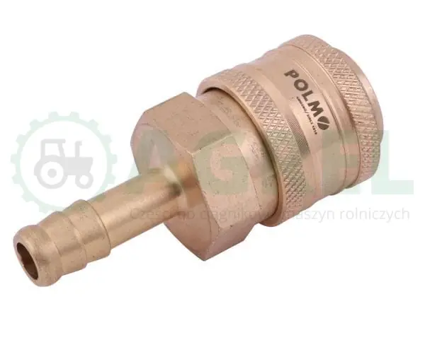 Szybkozłącze pneumatyczne P26 NW7.2 gniazdo pod wąż DN09mm POLMO Premium