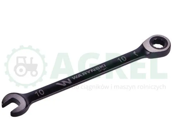 Klucz płasko-oczkowy 10 mm z grzechotką 72 zęby standard ASME B107-2010 Waryński Promocja