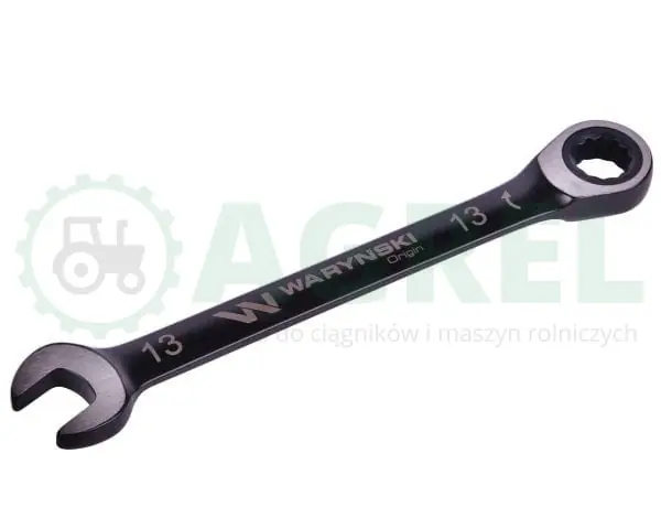 Klucz płasko-oczkowy 13 mm z grzechotką 72 zęby standard ASME B107-2010 Waryński Zamów dziś