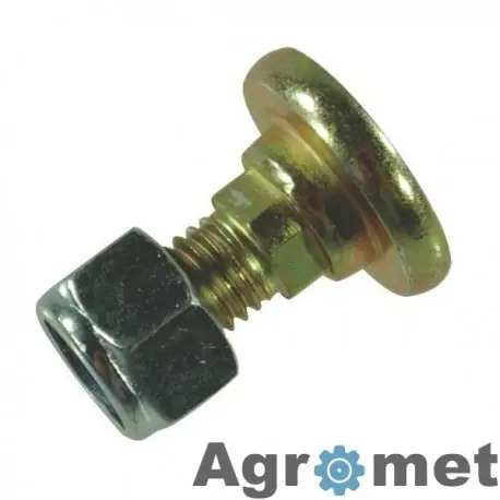 Popularny VNB1374593KN, VNB1374593 Śruba nożyka z nakrętką, M12 x 36 x 18