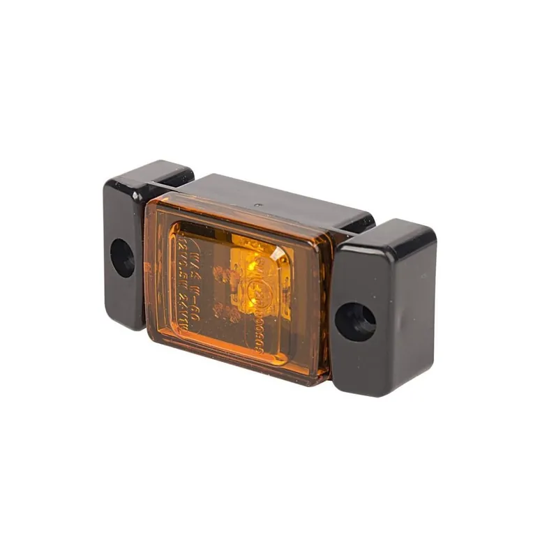 Lampa obrysowa LED, prostokątna, 12/24V pomarańczowa, przykręcana Waś Wyprzedaż
