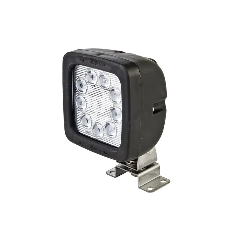 Wybór klientów Lampa robocza LED, 1300 lm kwadratowa, 12/35V przezroczysta przykręcana 9 LED Waś