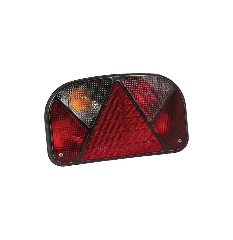 Bestseller Lampa tylna zespolona, prostokątna lewa 12V czerwona/przezroczysta przykręcana 240x52 mm Multipoint II Aspöck