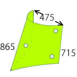 Sprawdź teraz Szyba boczna prawa do ciągnika Renault, Claas Ares 7700054133